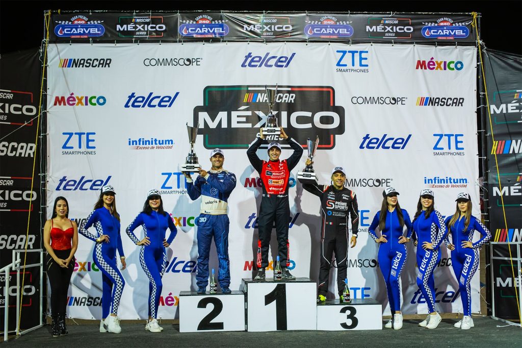 Lopez Gutierrez Razo Podio Nascar Mexico