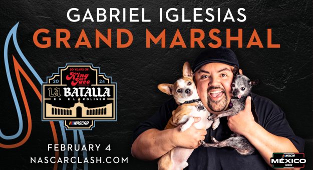 Visit GABRIEL “FLUFFY” IGLESIAS SERÁ EL GRAND MARSHAL PARA LA CARRERA ‘KING TACO LA BATALLA EN EL COLISEO’ DE LA NASCAR MEXICO SERIES page