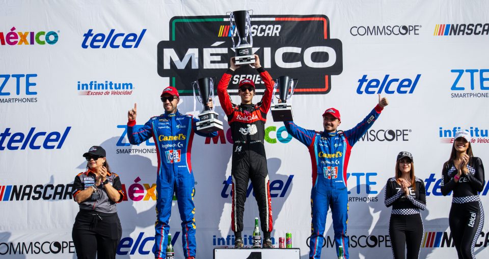 Ornelas Garcia De Alba Tovar Podio Nascar Mexico