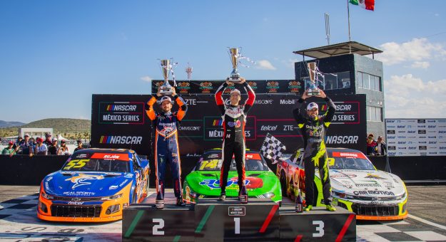 Visit ALEX DE ALBA GANA LA TERCERA CARRERA DE PLAYOFFS EN SAN LUIS POTOSÍ, DENTRO DE NASCAR MÉXICO SERIES page