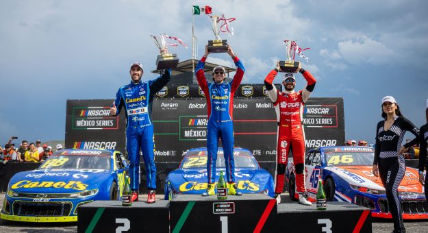Garcia Gutiérrez Vences Podio Nascar México